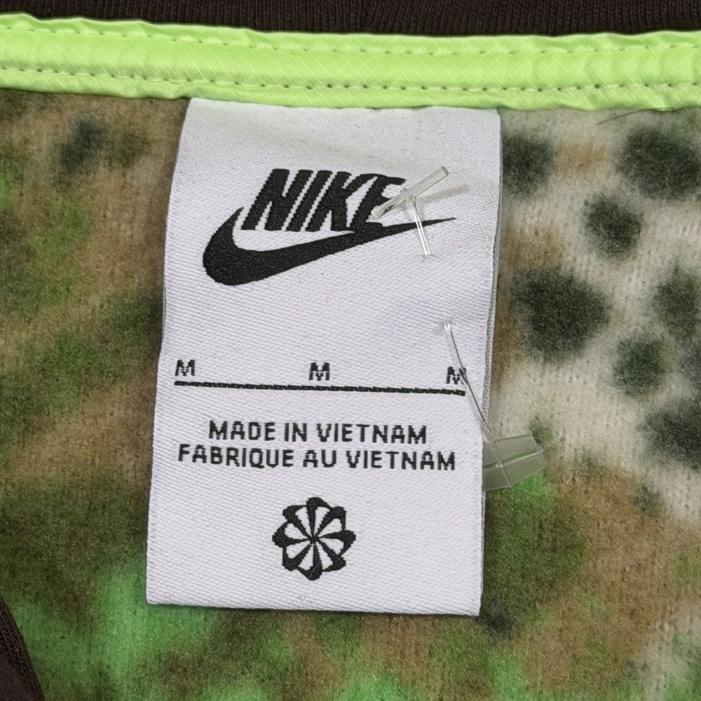 Nike Sportswear Essentials Sherpa Fleece Half Zip Hoodie Camo Mock Neck Pouch - Picture 3 of 12